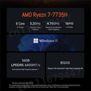 Technova RedmiBook 14/16 laptop, Ryzen 7-7735H, 16GB RAM, 512GB SSD, Windows 11