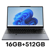 15.6-inch Technova laptop in gray with Windows 11, 16GB DDR4 RAM and 512GB SSD for everyday productivity