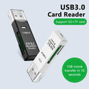 elough 2 in 1 USB 3.0 Card Reader Micro TF SD Card Reader USB Adapter - Gadgets