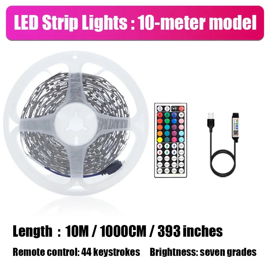 Smart LED Strip Lights with Wireless Remote Control - Gadgets