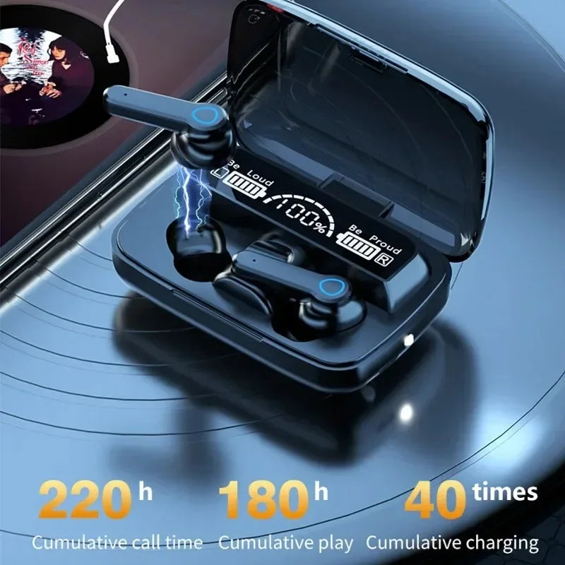 M19 Headset TWS Earphone with Touch Control and LED Display - Gadgets