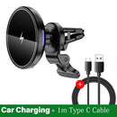 VIKEFON Magnetic Car Wireless Charger Mount for iPhone 12 13 14 15 Pro Max Mini - Gadgets