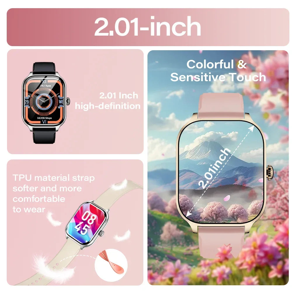 LAXASFIT 2025 New Smart Watch: Bluetooth Call & Message Reminder