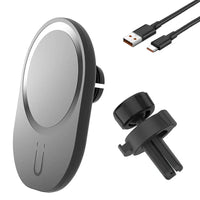Fast Charging Station Magnetic Car Wireless Charger Stand for MagSafe iPhone - Gadgets