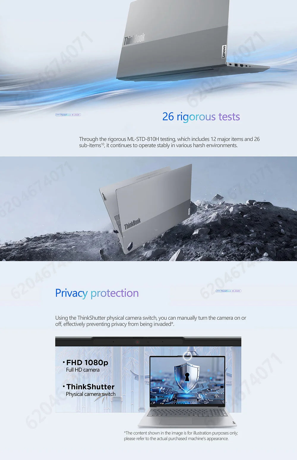 Lenovo ThinkBook 16 2026 – AMD Ryzen 7 or AI7 | Up to 32GB DDR5 | 1TB SSD | 2.5K 120Hz | AMD Radeon 780M