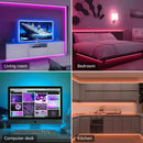 Smart LED Strip Lights 5050 RGB - Remote Control Flexible Tape - Gadgets