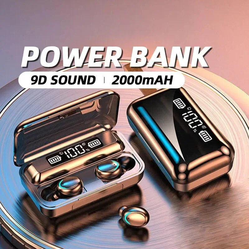 F9 Wireless Earphones Bluetooth TWS with LED Display