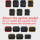 TPU Headset Case Shockproof Headphone Case Headset Case With Keyring For AirPods Pro 2 1 AirPods 3 2 1 Earphone Case Accessories