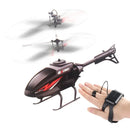 Watch Wrist Hand Controlled Induction Aircraft Impact Resistant Helicopter with Lighting Rechargeable Mini RC Drone - Gadgets