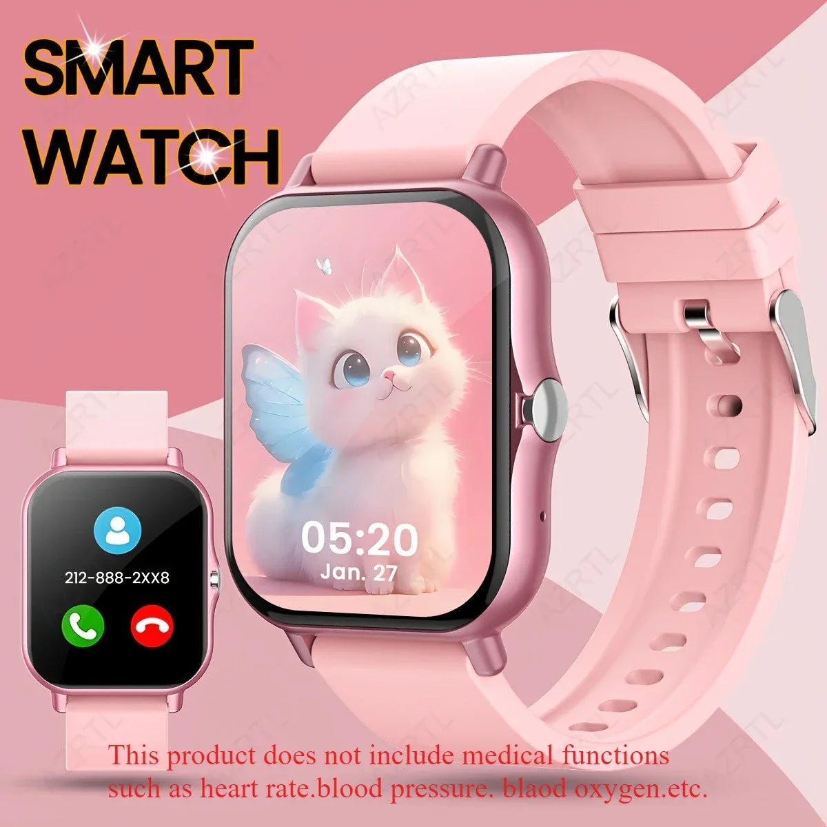 Lanvoden Stylish Fullscreen Touch Smartwatch