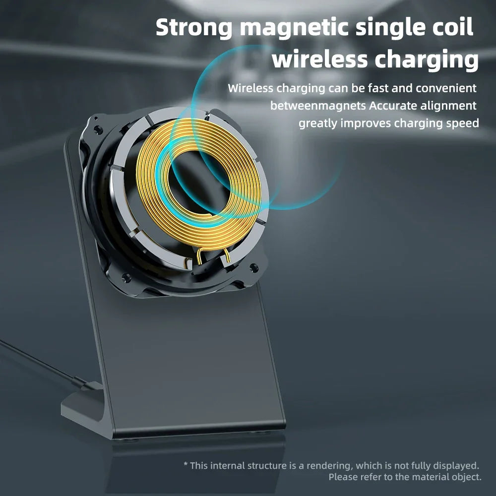 Gyuan 15W Magnetic Wireless Charger Stand for iPhone Series - Gadgets