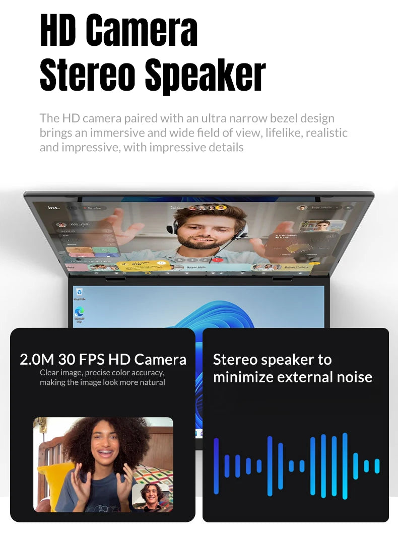 CRELANDER Dual-Screen Laptop — 14"+14" 2K Touch, 2-in-1 360° Flip, Intel N95/N100 — product image 17
