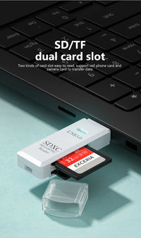 2 in 1 USB 3.0 Card Reader Micro TF sd card Reader usb adapter High Speed Cardreader TF Memory card For PC Laptop Accessories - Gadgets