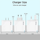 160W Multi Ports USB Charger Type C Fast Charging EU/US/UK Plug Wall Chargers 3PD 3USB Quick Charge 3.0 Universal Travel Adapter