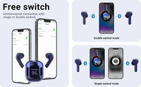 ACEFAST T6 TWS Earphone Wireless Bluetooth 5.0 Headphones Sport Gaming Headsets Noise Reduction Earbuds with Mic + Free cover - Gadgets