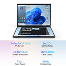 CRELANDER Dual-Screen Laptop — 14"+14" 2K Touch, 2-in-1 360° Flip, Intel N95/N100 — product image 2