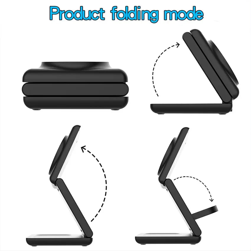 3-in-1 Wireless Magnetic Charging Stand - Gadgets