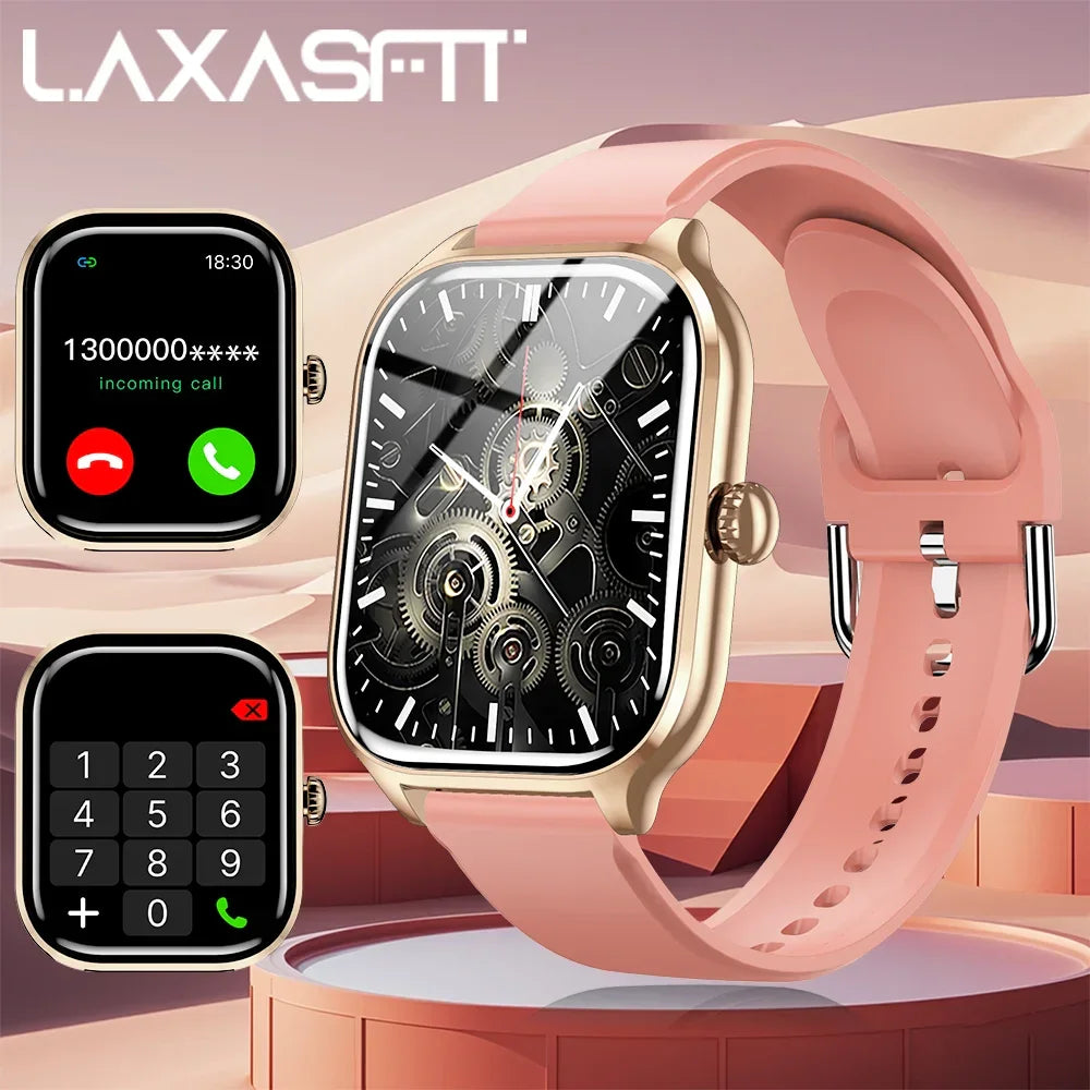 LAXASFIT 2025 New Smart Watch: Bluetooth Call & Message Reminder