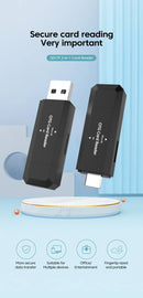 2-in-1 USB Card Reader Micro SD TF Memory Card Reader USB2.0 High Speed Transfer Cardreader Adapter For PC Laptop Accessories - Gadgets