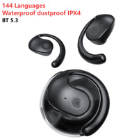 Technova AI Translation Earbuds in-ear wireless headphones with charging case, black