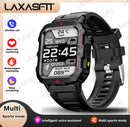 LAXASFIT New Outdoor Military Smartwatch - Bluetooth Talking Fitness Watch - Gadgets