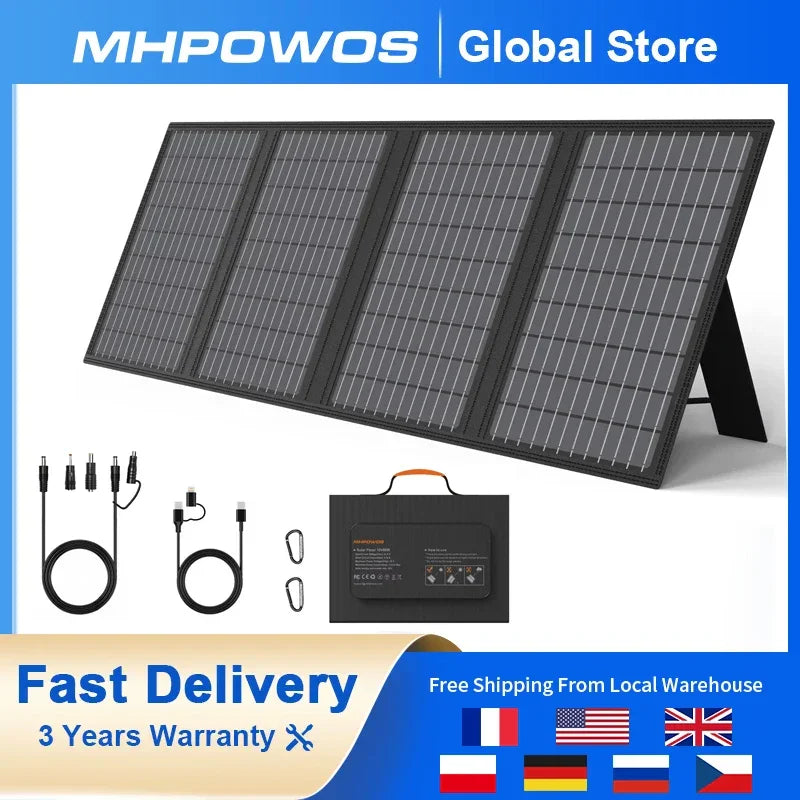 MHPOWOS Solar Battery Charger - 45W / 60W Foldable Portable Solar Panel