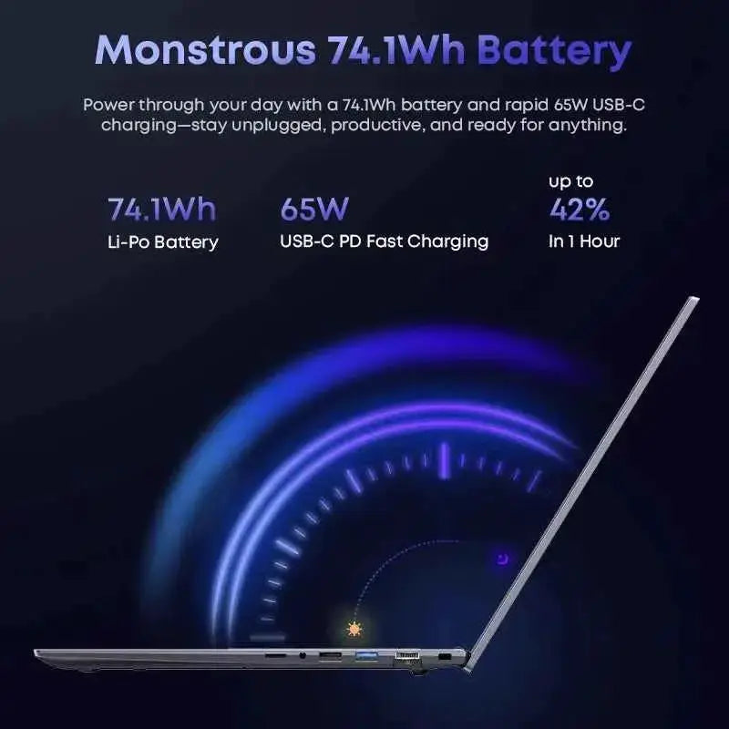CHUWI CoreBook Plus 16-inch metal laptop with Ryzen 5, 16GB RAM, 512GB SSD