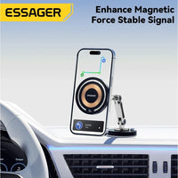 Essager Magnetic Wireless Charger Car Phone Holder 15W Fast Charging - Gadgets
