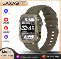 LAXASFIT New Outdoor Military Smartwatch - Bluetooth Talking Fitness Watch - Gadgets