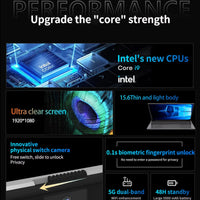 15.6“ Gaming Laptop Computer Intel i9 10980HK i3 6100 Laptop PC Gamer 16GB RAM 1TB SSD Fingerprint Unlock Notebook PC Backlight