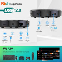 W2 ATV androidtv 11.0 Smart TV Box Amlogic S905W2 Support Google Voice Input 8K Video 4K 60fps AV1 Dual Wifi BT4.0 Media Player
