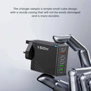 160W Multi Ports USB Charger Type C Fast Charging EU/US/UK Plug Wall Chargers 3PD 3USB Quick Charge 3.0 Universal Travel Adapter