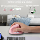 PloutoRich Wireless Vertical Mouse - Ergonomic Rechargeable Design - Gadgets