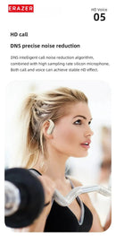ERAZER XT60 PRO wireless in-ear headphones in beige; ERAZER logo visible.