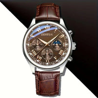 GENEVA High Quality Men's Luxury Belt Fashion Quartz Watch - Gadgets