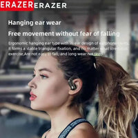 ERAZER XT60 PRO Wireless In-Ear Earphones with black body and green accent