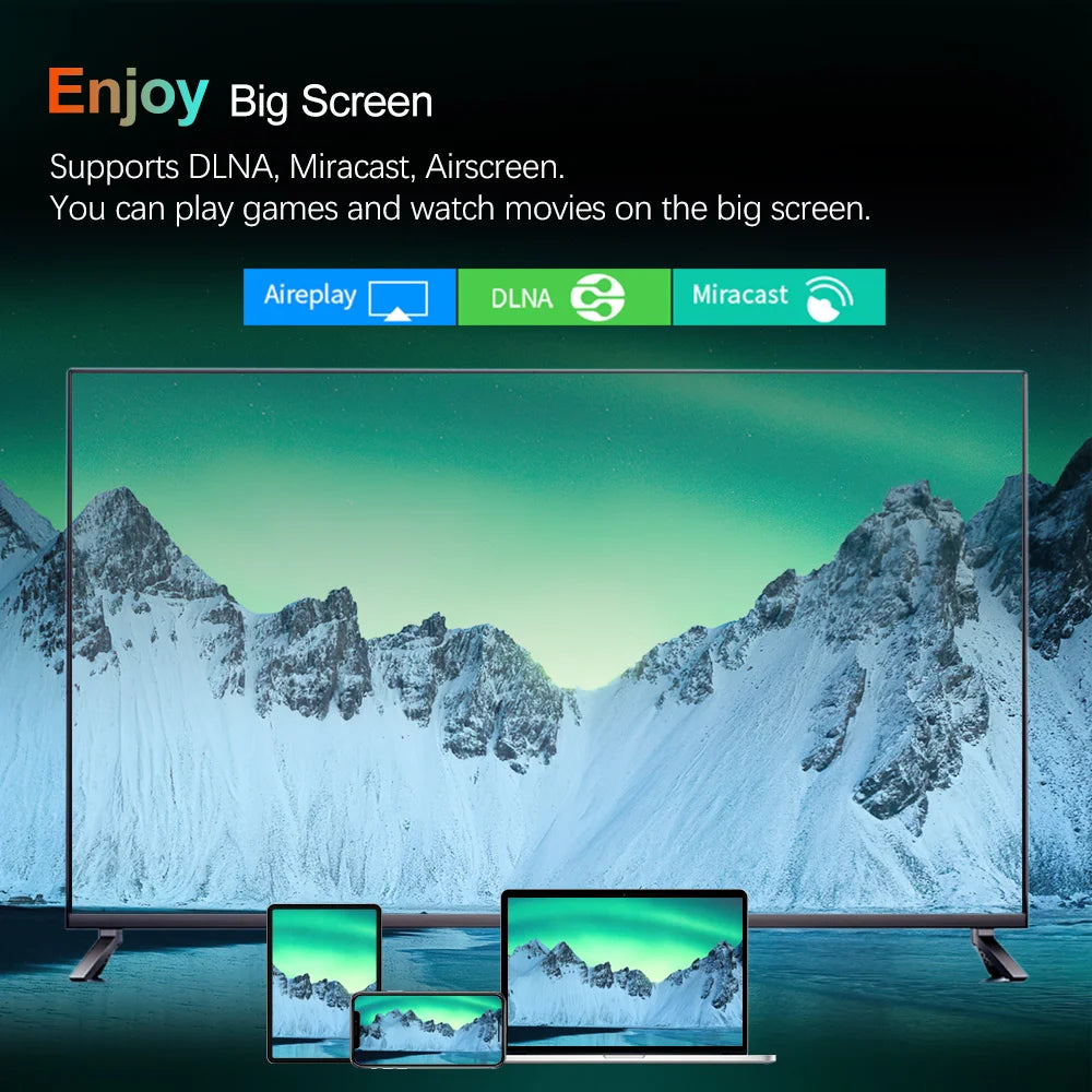 W2 ATV androidtv 11.0 Smart TV Box Amlogic S905W2 Support Google Voice Input 8K Video 4K 60fps AV1 Dual Wifi BT4.0 Media Player