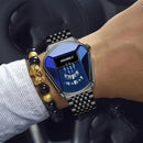 Men's New Trend Motorcycle Personality Waterproof Quartz Watch - Gadgets