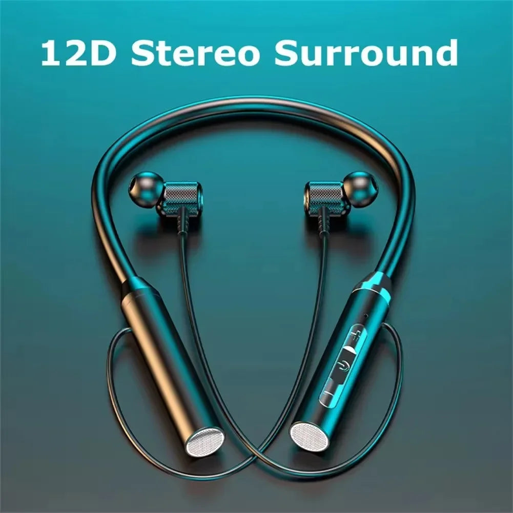 XYJS Wireless Bluetooth Earphones Neckband Headphones