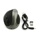 PloutoRich Wireless Vertical Mouse - Ergonomic Rechargeable Design - Gadgets