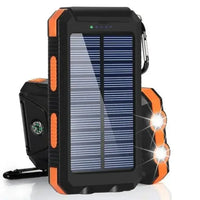 Solar Power Bank 80000mAh Portable Charging Powerbank with Strong LED Light - Gadgets