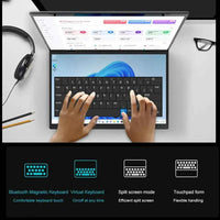 CRELANDER Dual Screen Laptop 14 Inch 2 in 1 Flip Intel N95
