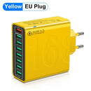Total 150W 8 Ports USB Charger Fast Charging Phone Charger Adapter For iPhone Samsung Xiaomi 14 15 Quick Charge 3.0 Wall Charger