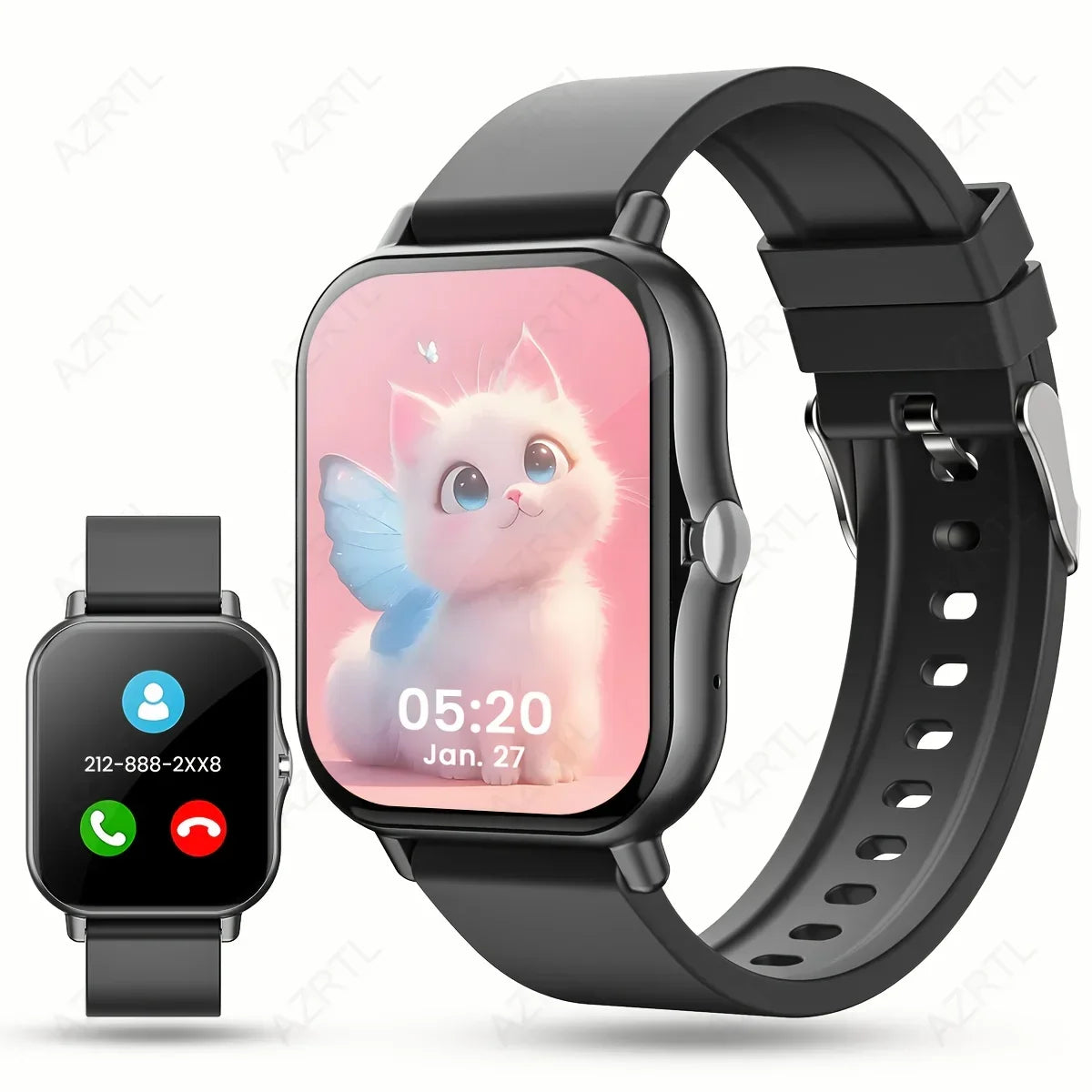 Lanvoden Stylish Fullscreen Touch Smartwatch - Gadgets