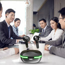 Technova AI Translation Earbuds in-ear headphones; black wireless Bluetooth translator headset pair with charging case