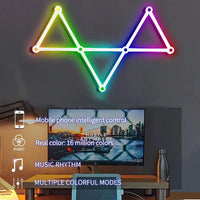 Smart LED Wall Light RGB IC Strip - DIY Atmosphere Night Light - Gadgets