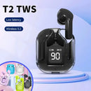Original T2 Wireless Bluetooth Earphone Transparent HIFI Headphones - Gadgets