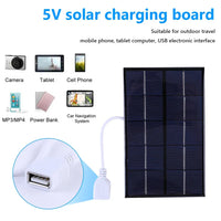 ALLOYSEED 5W 5V Portable Solar Panel Charger - Gadgets