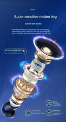 Technova T75 Bluetooth 5.3 clip-on wireless in-ear headphones; exploded view of internal components.