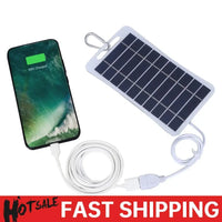 APWIKOGER 2W 5V Portable Solar Panel USB Battery Charger - Gadgets